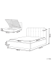 Beliani 3-tlg Doppelbett CHALLANS in Beige/Schwarz