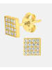 Vanlere Ohrstecker aus 375 Gelbgold mit Zirkonia