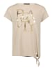 Betty Barclay Halbarm-Shirt mit Schleifenknoten in Grau Beige