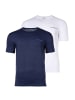 Emporio Armani T-Shirt 2er Pack in Blau/Weiß