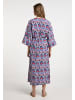 IZIA Damen Kimono in Blau Mehrfarbig