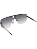 styleBREAKER Retro Sonnenbrille in Schwarz / Grau Verlauf