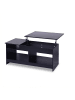 relaxdays Couchtisch in Schwarz - (B)110 x (H)50 x (T)50 cm