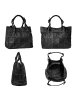 Samantha Look Shopper echt Leder in schwarz