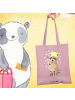 Mr. & Mrs. Panda Shopping Tasche Waschbär ohne Spruch in Rosa Pastell
