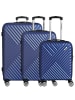 Paradise by CHECK.IN Kingston - 4-Rollen-Trolley Set 3tlg. (lila) in blau