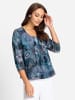 WITT WEIDEN Georgette-Bluse in marine-bedruckt