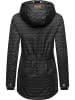 ragwear Winterjacke Zuzka Winter in Black Zig Zag22