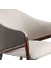 Angel Cerdá Stuhl 4090 in Beige/Nerz/Walnuss – (B)56 x (H)78 x (T)60 cm