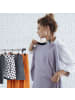 relaxdays 10x Hosenbügel in Schwarz/ Natur - (B)30,5 x(H)11,5 x(T)3