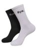 Mister Tee Basic Socks in black/white