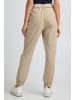b. young BYDANTA CUFF PANTS 2 - HEAVY WOVEN Regular fit in Cement