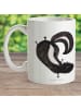 Mr. & Mrs. Panda Kaffeetasse Stinktier Handstand ohne Spruch in Weiß