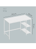 VASAGLE Computertisch Barnet in Weiß - (B)120 x (H)76 x (T)60 cm