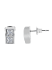 Adeliás Damen Ohrringe – Ohrstecker aus Edelstahl mit Strass Steinchen in silber