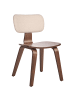 Beliani 2er-Set Esszimmerstuhl LUCINDA in Beige/Braun