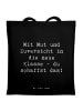 Mr. & Mrs. Panda Strandtasche Spruch Erster Schultag Mut und Zuv... in Schwarz