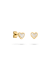 s.Oliver Ohrstecker Pearl Heart in gold