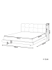 Beliani Doppelbett SOULISSE in Beige/Schwarz - (W) 158 x (H) 93 x (L) 222 cm