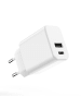 Setty Setty Ladegerät 1x USB + USB-C 3A 20W weiß