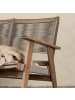 home24 Gartenbank Little John in Taupe / Graubraun