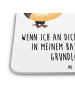 Mr. & Mrs. Panda Untersetzer Pinguine Kuss mit Spruch in Weiß