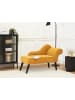 Beliani Chaiselongue BIARRITZ in Gelb/Schwarz - (W) 118 x (H) 77 x (L) 60 cm