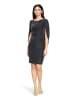 Vera Mont Cocktailkleid im Glitzer-Look in Dunkelblau/Grau