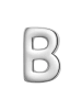 Glanzstücke München Ohrringe Piercing Buchstabe B aus Sterling Silber in silber