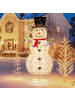 COSTWAY 180 cm LED Schneemann beleuchtet in Weiß