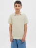 JACK & JONES Junior Gestricktes Polo in Whitecap Gray