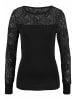 Melrose Rundhalspullover in schwarz
