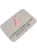 Mr. & Mrs. Panda Badematte Axolotl Tanzen mit Spruch in Grau Pastell