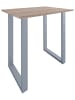 VCM  Holz Bartisch Stehtisch Xona 110x80 in Silber / Sonoma-Eiche