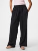 Pieces Hose mit weitem Bein in Black