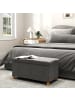 HOMCOM Sitzbank-76L x 38B x 38H cm-Grau