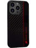Audi Sport Handyhülle iPhone 15 Stoßabsorbierende Hülle schwarz Carbon