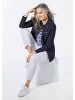 GOLDNER Kurzgröße:  Jeansjacke Jeansjacke mit sportlichen Details in marine
