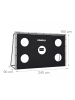 relaxdays Fußballtor "mit Torwand" in Grau - (B)240 x (H)160 x (T)90 cm