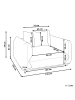 Beliani Sessel LUVOS in Grün/Braun - (W) 120 x (H) 74 x (L) 108 cm