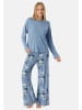 Schiesser Schlafanzug Casual Fashion in Graublau