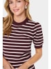 SAINT TROPEZ Strickpullover MilaSZ Gerade Passform in Decadent Chocolate Fog Stripe