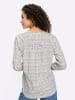 Heine Jersey-Bluse in ecru-hellgrau-bedruckt