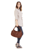 Samantha Look Handtasche echt Leder in cognac