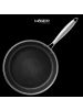 Mäser Bratpfanne 28 cm, Edelstahl Hestia Keramik in Silber / Schwarz