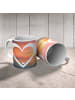 Mr. & Mrs. Panda Kaffeebecher Herz ohne Spruch in Sonnenuntergang