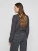 Vila Strickjacke in Dark Grey Melange