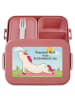 Mr. & Mrs. Panda MEPAL Bentobox Einhorn Yoga Design mit Spruch in Rot Pastell