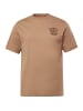 JP1880 Kurzarm T-Shirt in dunkelbeige
