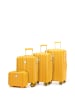 Wittchen SUITCASE SET WITH A COSMETIC BAG in Yellow